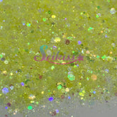 Key Lime Pie Iridescent Chunky Glitter - Yellow Glitter